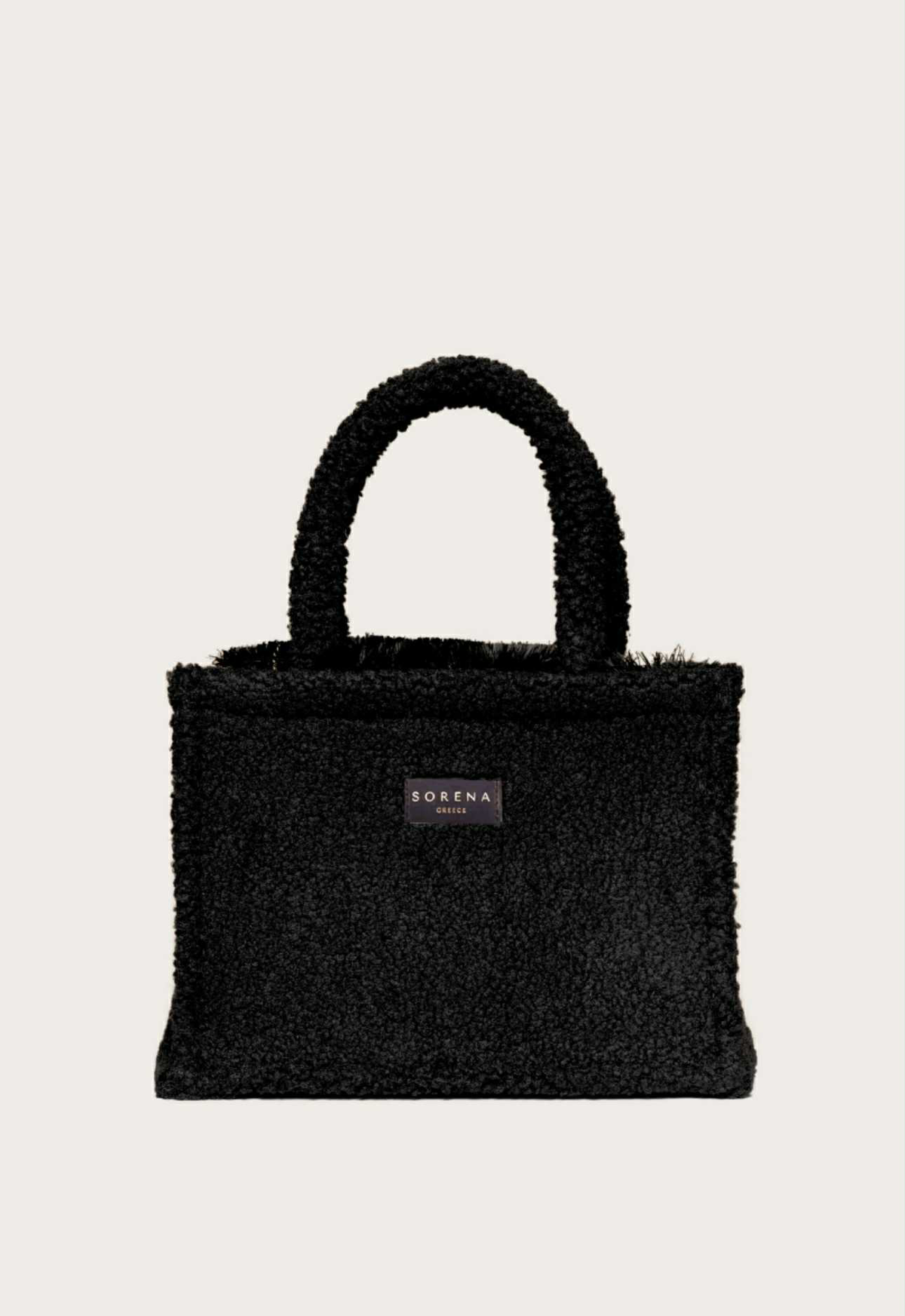 TEDDY BLACK MEDIUM TOTE BAG