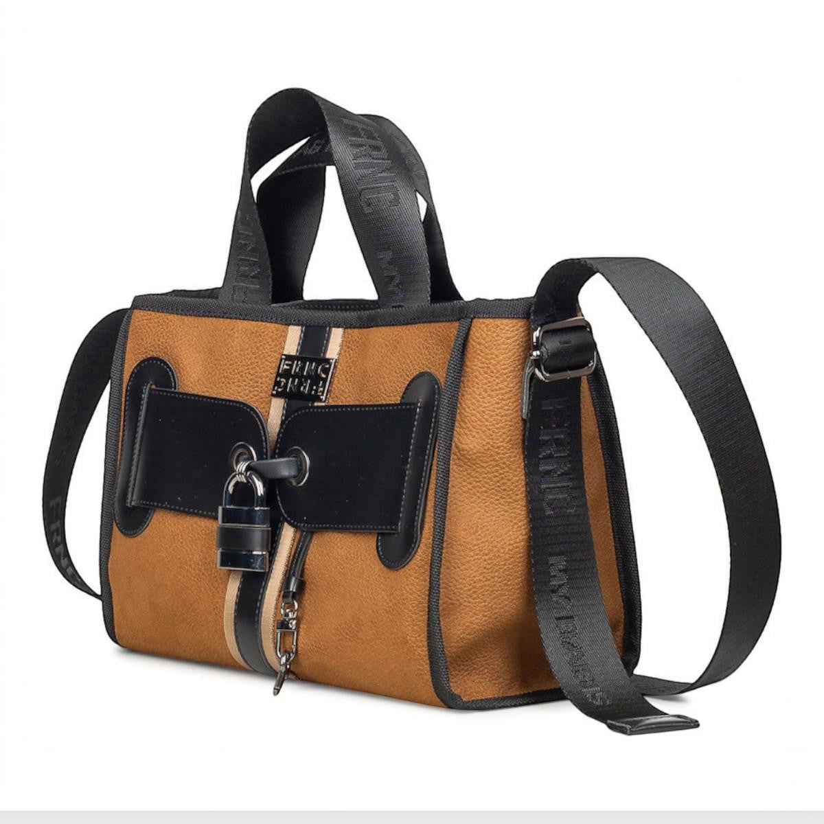 FRNC ΓΥΝΑΙΚΕΙΑ ΤΣΑΝΤΑ INTERLOCK TOTE 1838