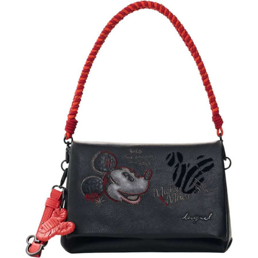 Desigual Γυναικεία Τσάντα Χειρός Mickey Face Venecia 4 26WAXP98/2000 Μαύρο