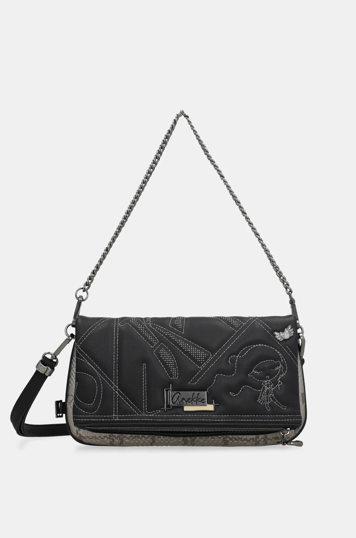 Crossbody bag Iron with metal handle 43753-439