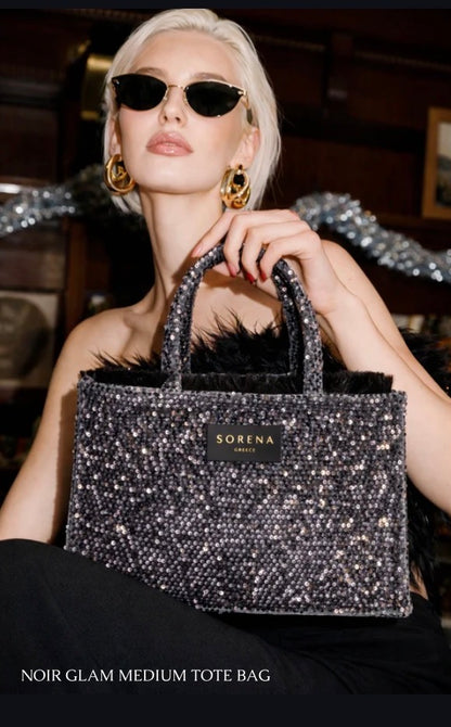 NOIR GLAM TOTE MEDIUM BAG SORENA