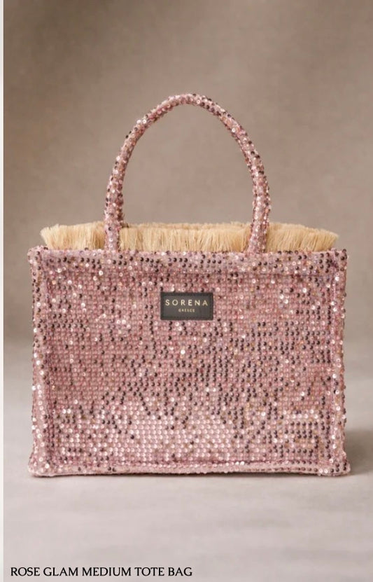 ROSE GLAM MEDIUM TOTE BAG