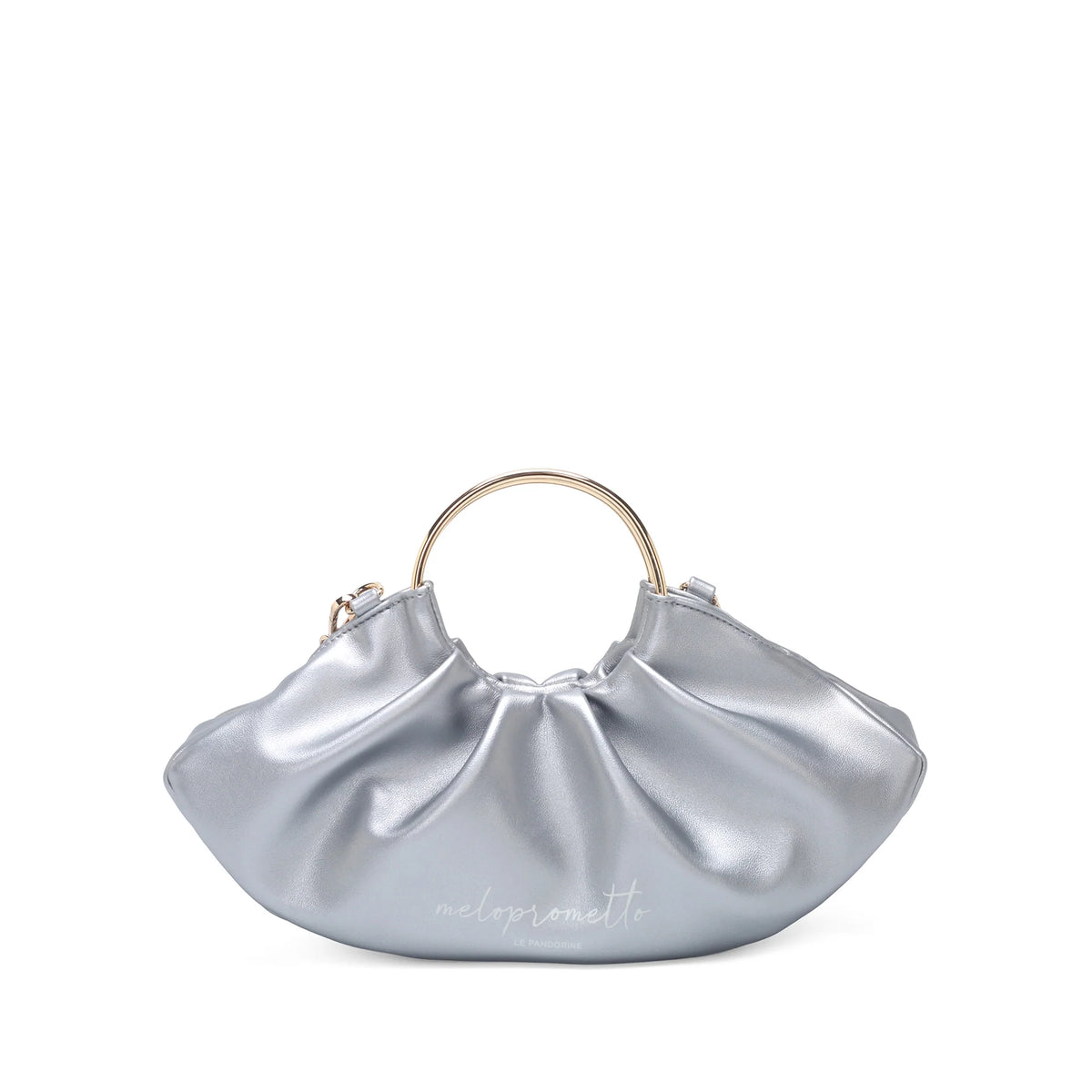 Serena handbag with silver hoop handle ps2615b25