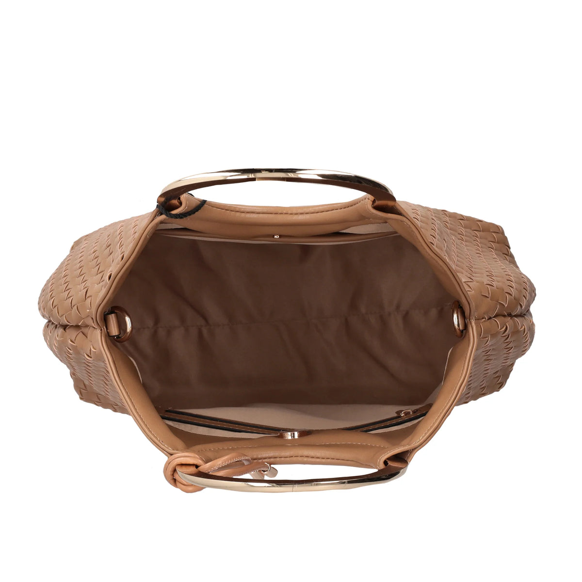 Aurora handbag with hoop handle natural color ps268b550