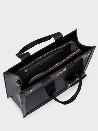 Tote Black Light Gold