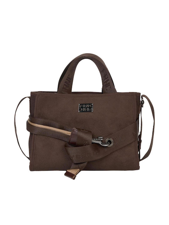 FRNC Γυναικεία Tote Τσάντα Καφέ 1850